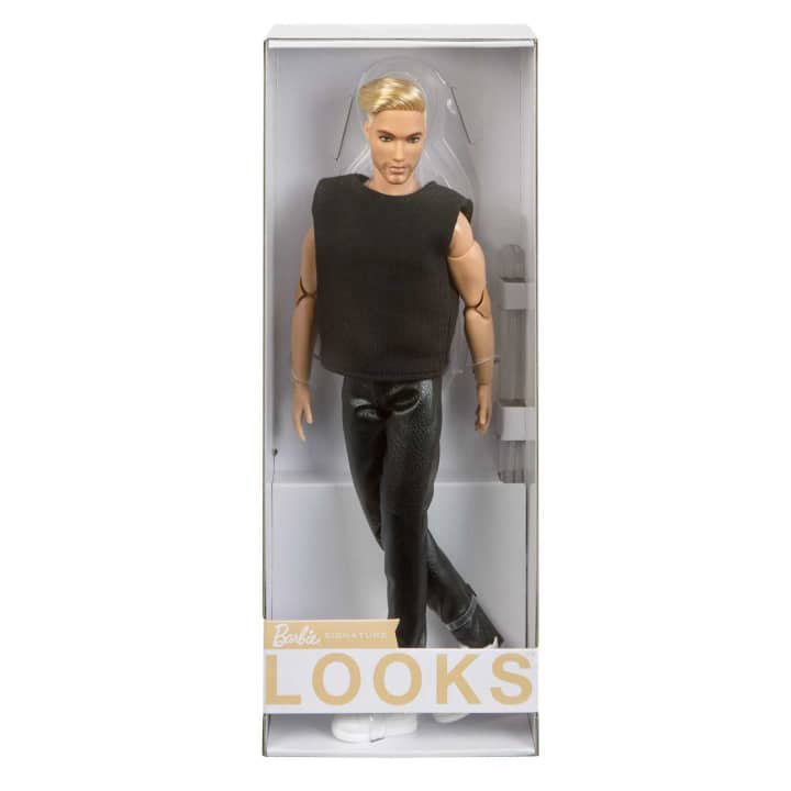 バービールックス ブロンドケン ポーザブル ドール 人形 Barbie Looks Doll (Ken Doll Blonde New face  sculpts) Made to Move - FAR-OUT