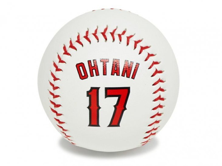 大谷翔平 ロサンゼルス エンゼルス 野球ボール 背番号17 ベースボール 硬球 Shohei Ohtani Rawlings FAR-OUT