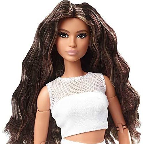 バービールックス ブルネット ロングヘア ポーザブル ドール 人形 Barbie Looks Doll Brunette Made to Move -  FAR-OUT