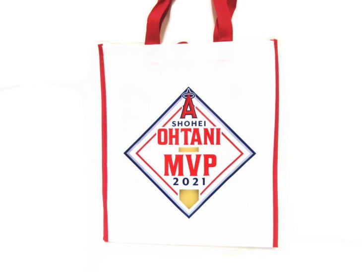 大谷翔平選手 MVP受賞記念 2021 エンゼルス ショッピング エコバッグ トートバッグ リサイクル ベースボール Shohei Ohtani  MVP Shopping Bag - FAR-OUT