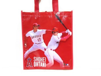 大谷翔平 マイク・トラウト エンゼルス ショッピング エコバッグ トートバッグ リサイクル 2022年 ベースボール MLB Shohei Ohtani Michael Trout Bag