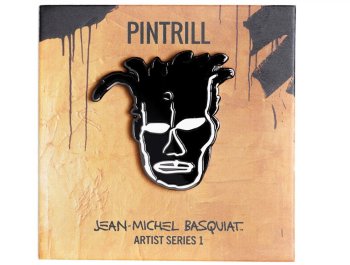 バスキア セルフポートレイト ピンバッジ ピントリル PINTRILL Jean-Michel Basquiat Portrait Pin