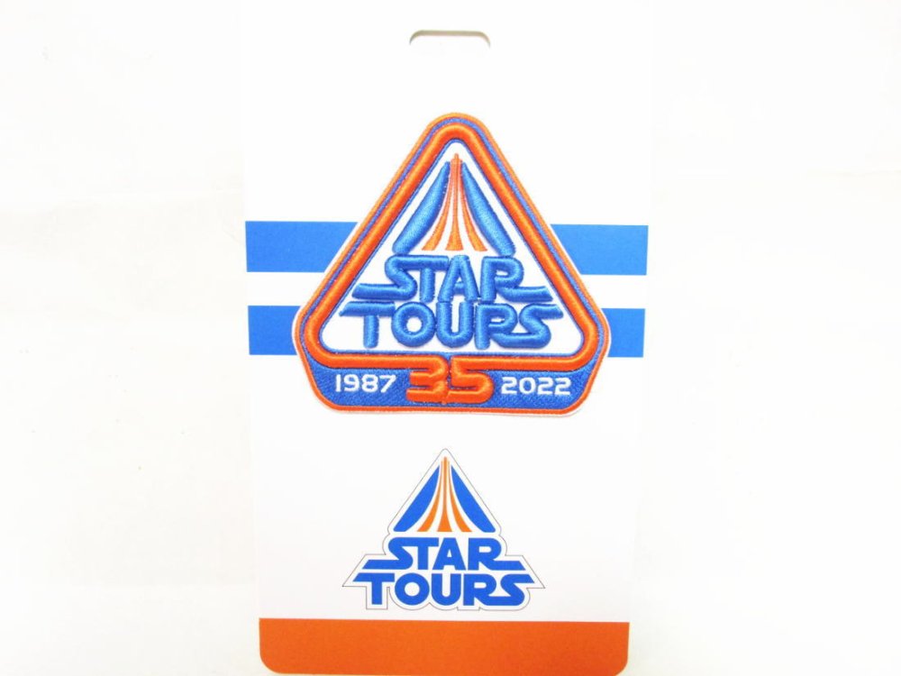 スター・ウォーズ スターツアーズ 35周年記念 1987－2022 アトラクション ワッペン スターウォーズ ディズニーランド Star Wars Star  Tours Patch - FAR-OUT