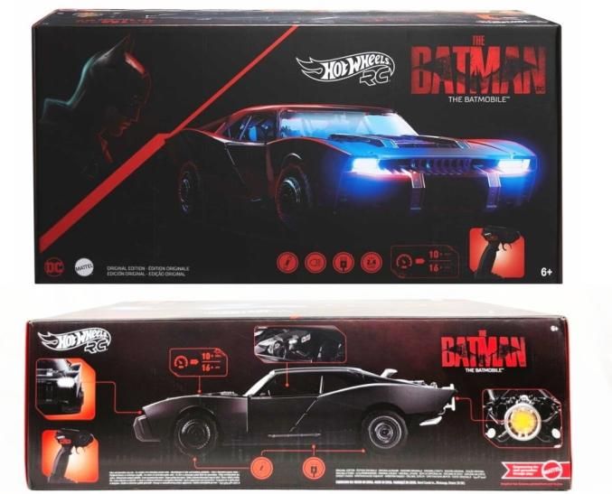 ホットウィール 映画 ザ・バットマン バットモービル ラジコンカー ライトアップ 1/10スケール DCコミック マテル社 Hot Wheels RC  The Batman The Mobile - FAR-OUT