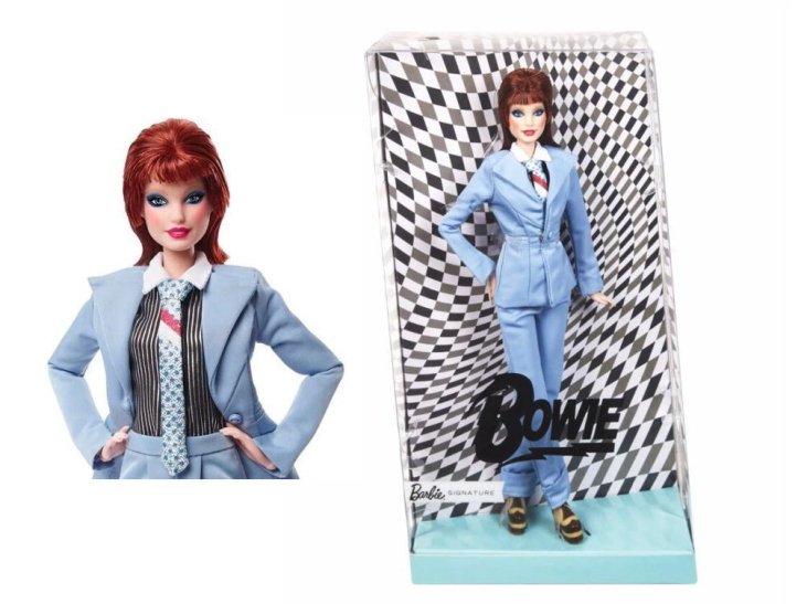 バービー デヴィッド・ボウイ ドール 人形 ブルーの上下スーツ Barbie 