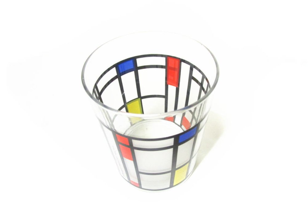 モンドリアン アート ガラスコップ タンブラー MoMA Piet Mondrian Art Binder - FAR-OUT