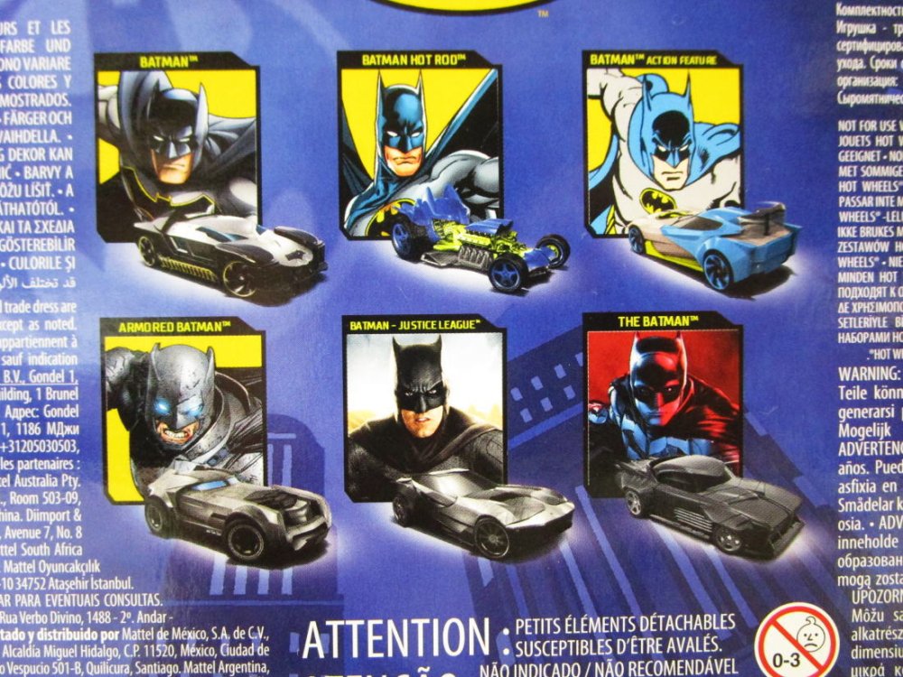 ホットウィール DCコミックス バットマン バットモービル 6点 ボックス入りセット メタルダイキャスト ミニカー マテル Mattel DC  Comics Hot Wheels Batman Set - FAR-OUT