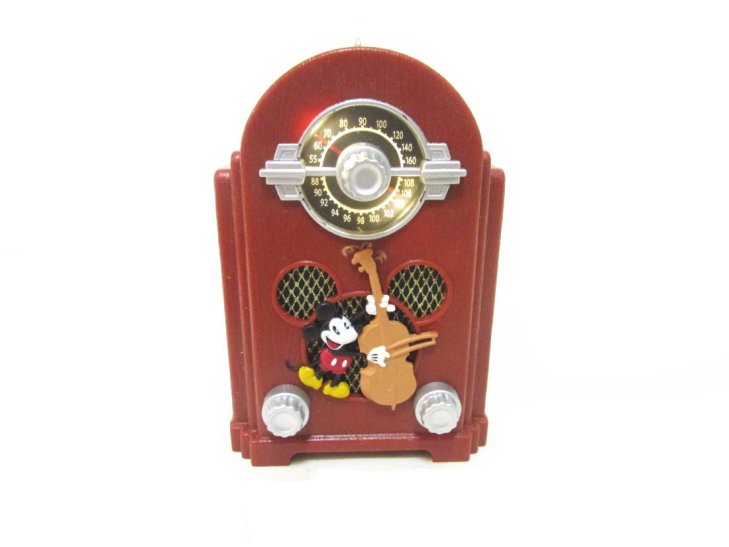 D23 Expo USA 2022 ホールマーク オーナメント ミッキー ラジオ サウンド＆ライトアップ ヴィンテージ風 ディズニー Mickey  Mouse Radio - FAR-OUT