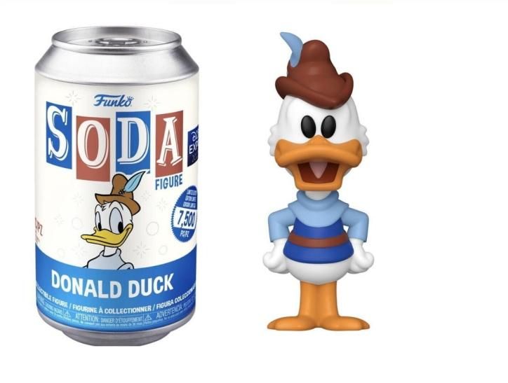 D23 Expo USA 2022 ファンコ ドナルド ソーダ缶入り ビニールフィギュア ディズニー FUNKO SODA Figure Donald  - FAR-OUT