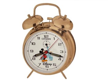 WDW 50周年記念 パイアイ ミッキー 目覚し時計 ゴールド シチズン ウォルトディズニーワールド CITIZEN ディズニー Mickey Double Bell Alarm Clock