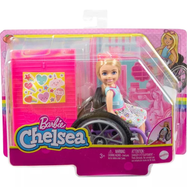 バービー チェルシー 車椅子 人形 ドール ブロンドヘア Barbie Chelsea