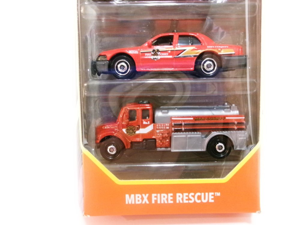 マッチボックス 消防車メタルダイキャスト ミニカー 5点入りセット Matchbox MBX Fire Rescue - FAR-OUT