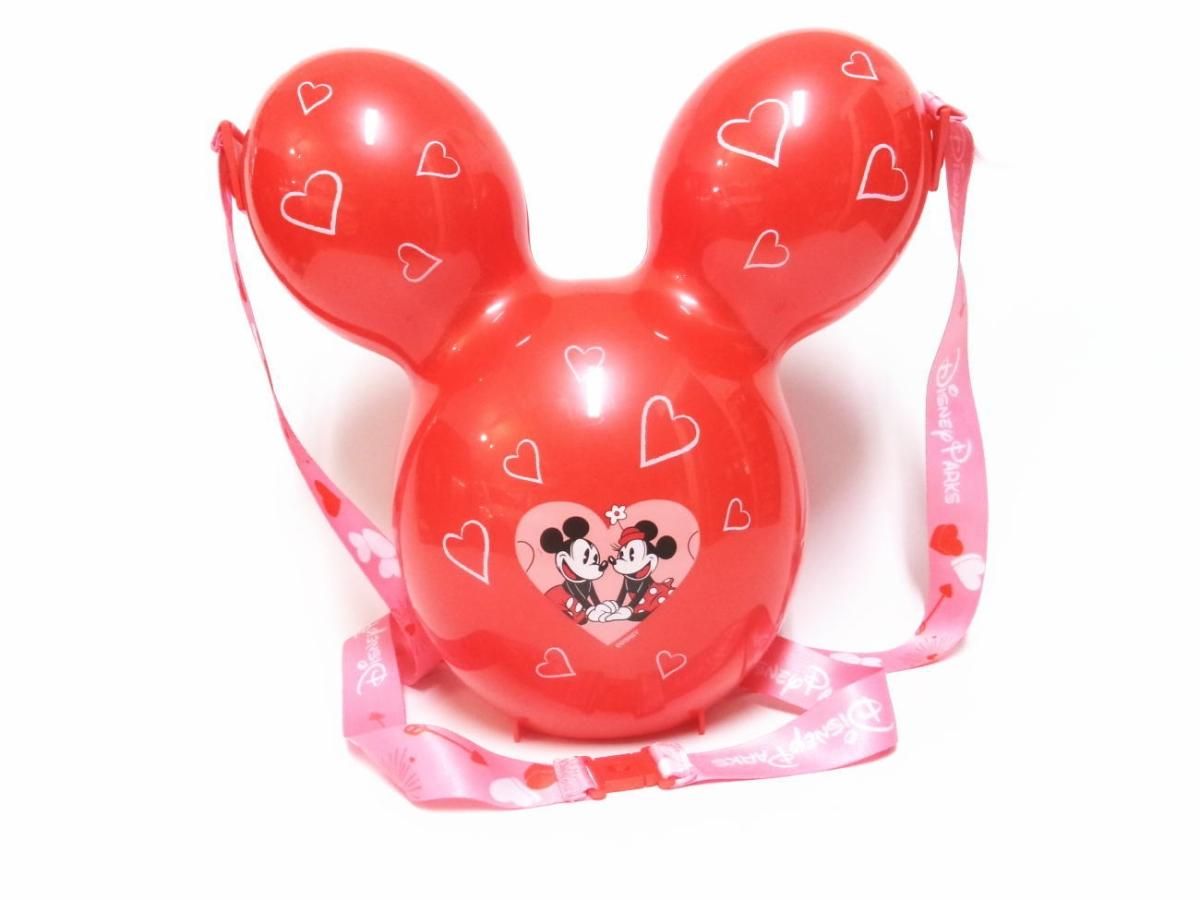 ミッキー＆ミニー バレンタイン ポップコーンバケット バルーン レッド テーマパーク限定 スーベニア バケツ Mickey Valentine  Sweethearts Popcorn Bucket - FAR-OUT