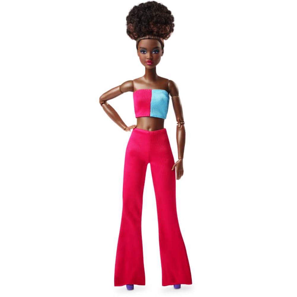 バービー ルック ブラック カーリーヘア 黒人 ポーザブル シグネチャー ドール Barbie Looks Doll Black Curly Hair  Made to Move - FAR-OUT