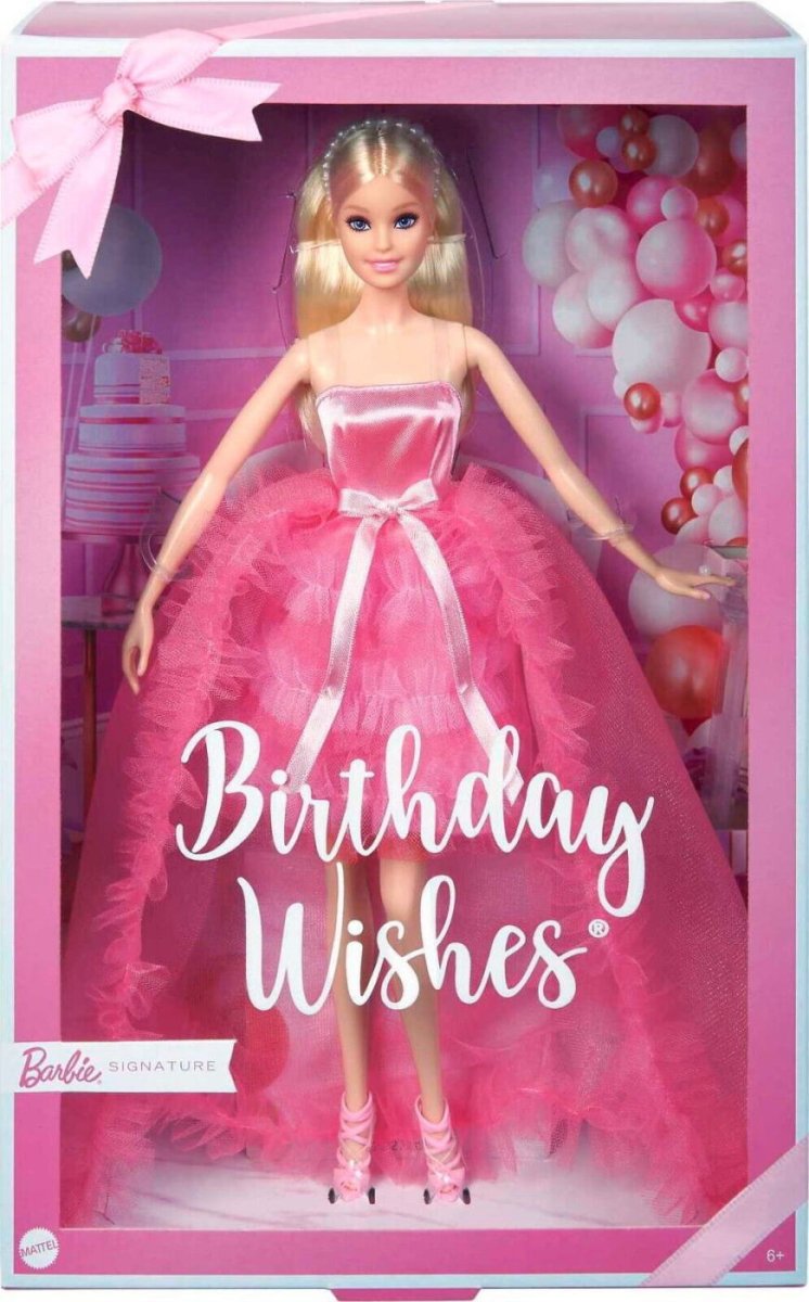 バースデー・ウィッシュ・バービー 2023年 ドール 人形 ブロンドヘア ピンクのサテンとチュールドレス Birthday Wishes Barbie  Doll HJX02 FAR-OUT