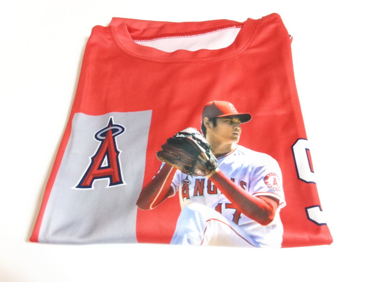 Shohei Ohtani Hat Face Shirt LA Anaheim Angels Stadium Giveaway 2021 MVP
