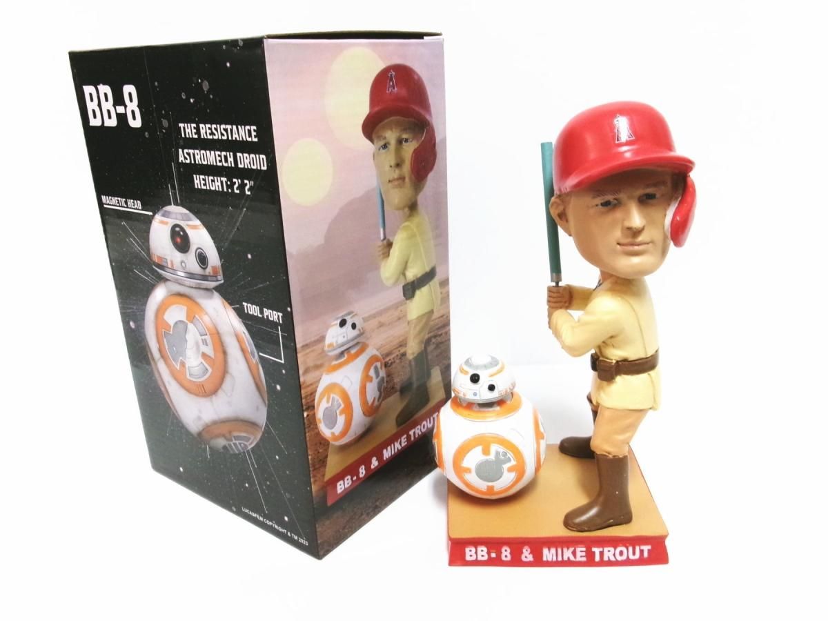 マイク・トラウト スターウォーズ BB-8 ドロイド ボブルヘッド