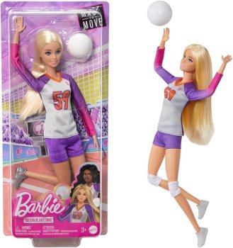 バービー バレーボール選手 プレイヤー メイドトゥームーブ ポーザブル ドール 人形 Barbie Volleyball Player You can be anything Made To Move
