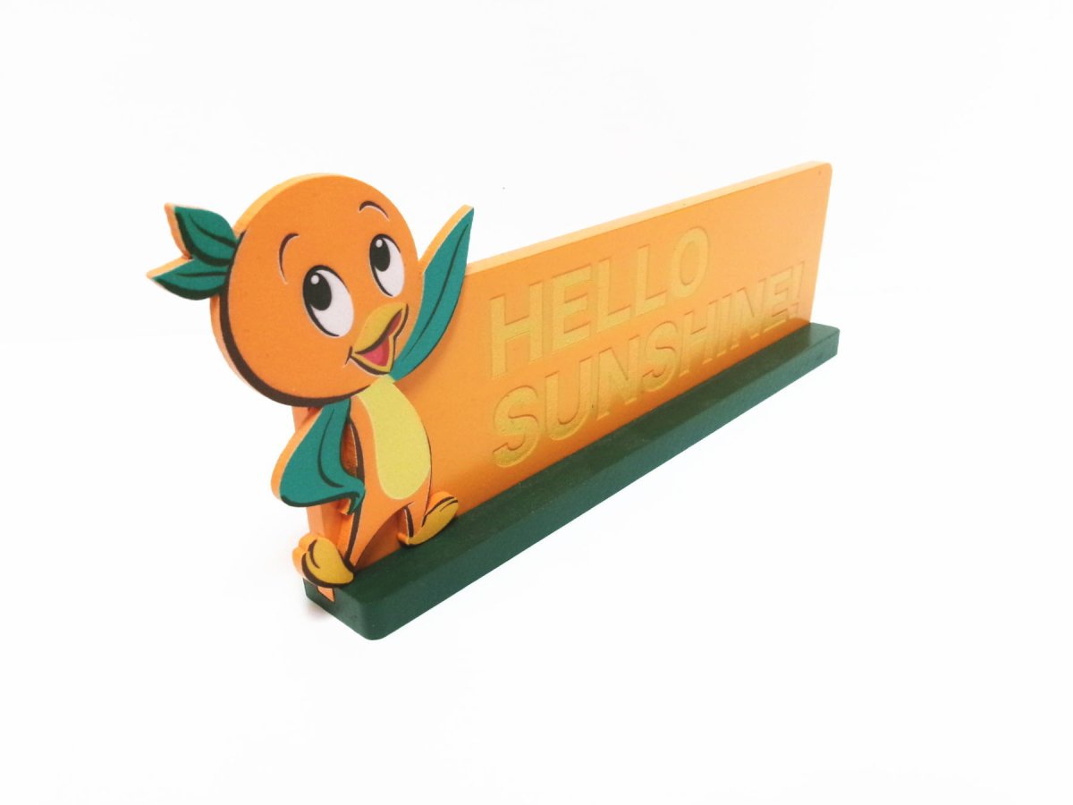 オレンジバード デスクサイン ディズニーテーマパーク限定 Orange Bird Hello Sunshine Desk Sign - FAR-OUT