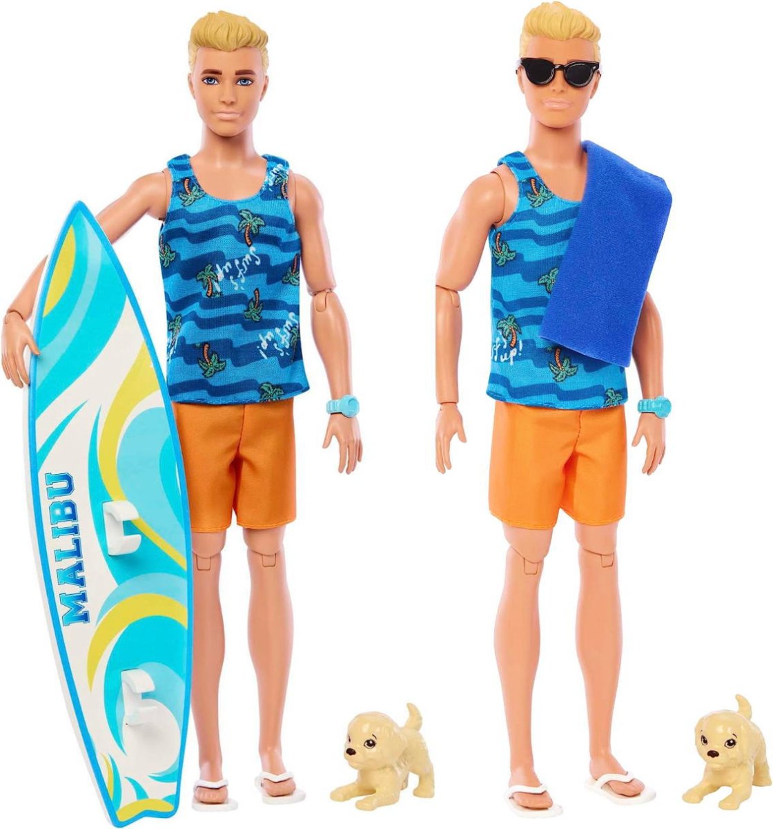 バービー ケン サーフボードセット サーフィン ドール 人形 マリブ 子犬 アクセリー付き Ken Surfer MALIBU Surfboard -  FAR-OUT