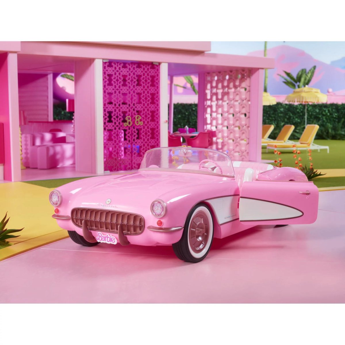 映画 「バービー」 コルベット コンバーチブル ピンク クラシックカー 車 Barbie The Movie Corvette Pink  Convertible Car - FAR-OUT