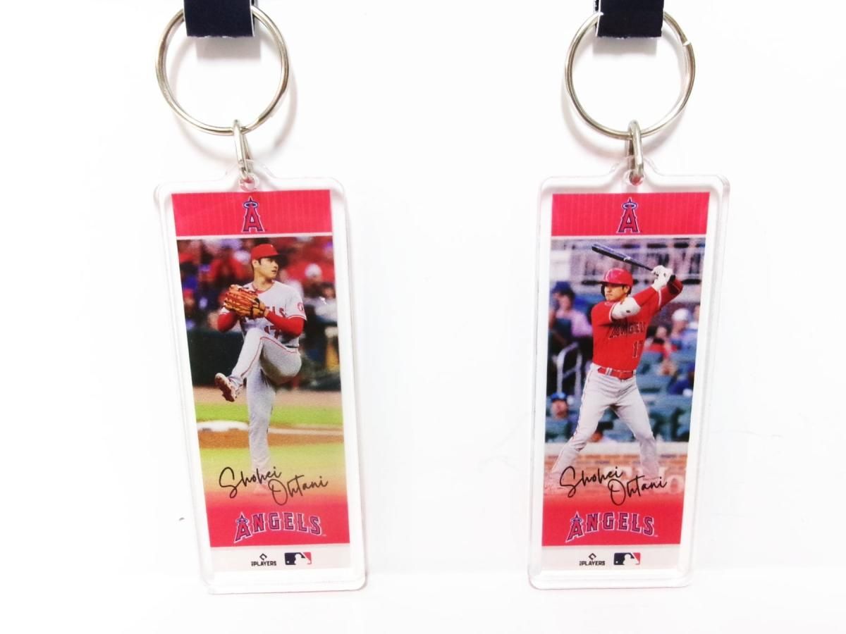 大谷翔平 二刀流 キーリング キーチェーン 投手と打者 2点セット エンゼルス ベースボール MLB Shohei Ohtani Acrylic  Key Chain - FAR-OUT