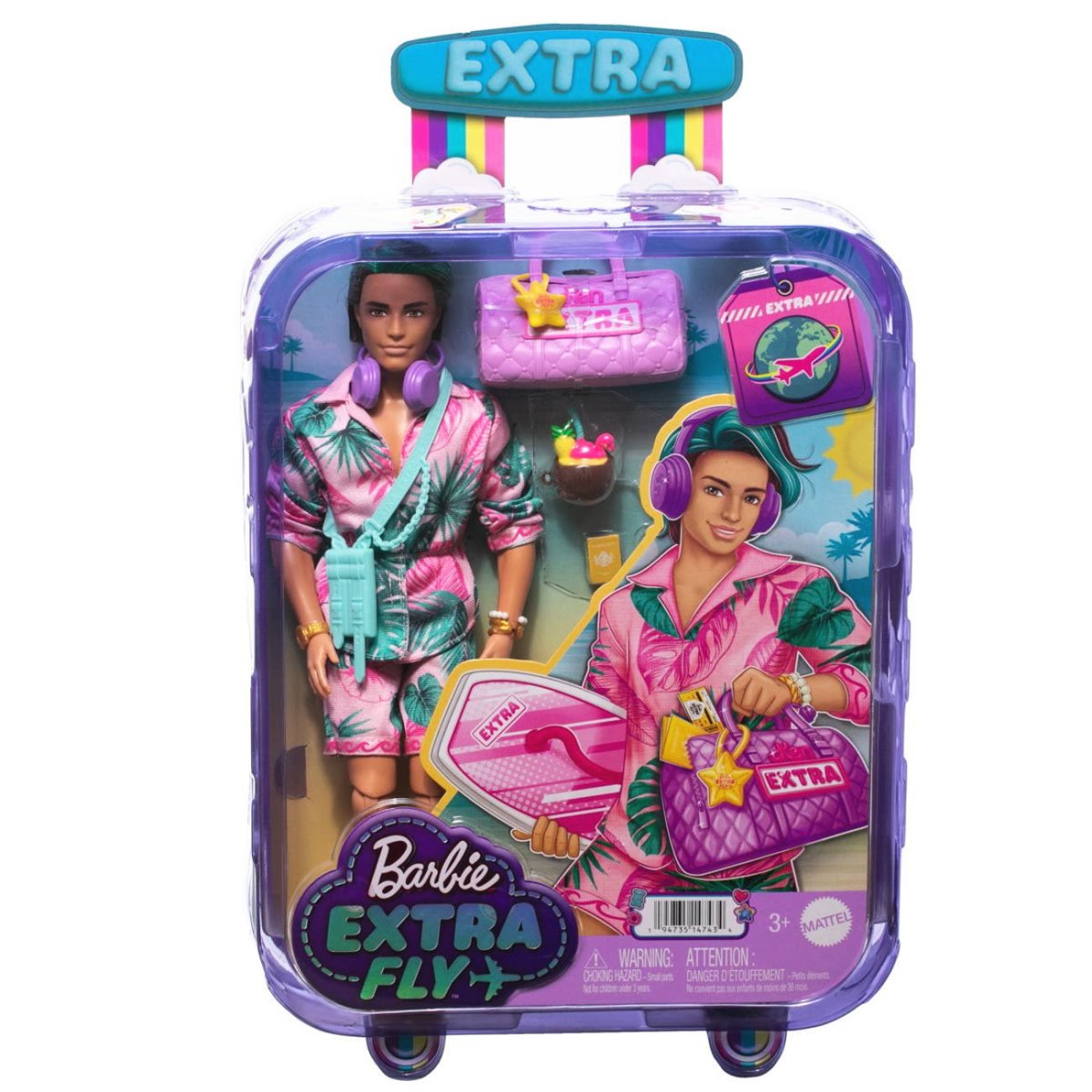 バービー エクストラ フライ ケン バケーション ドール 人形 旅行 アクセサリー付き Barbie Extra Fly Ken Doll -  FAR-OUT