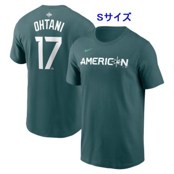 大谷翔平 Sサイズ オールスターゲーム 2023 アメリカンリーグ プレイヤー ナンバー Tシャツ NIKE ナイキ モスグリーン メンズ ベースボール Shohei Ohtani T-Shirt
