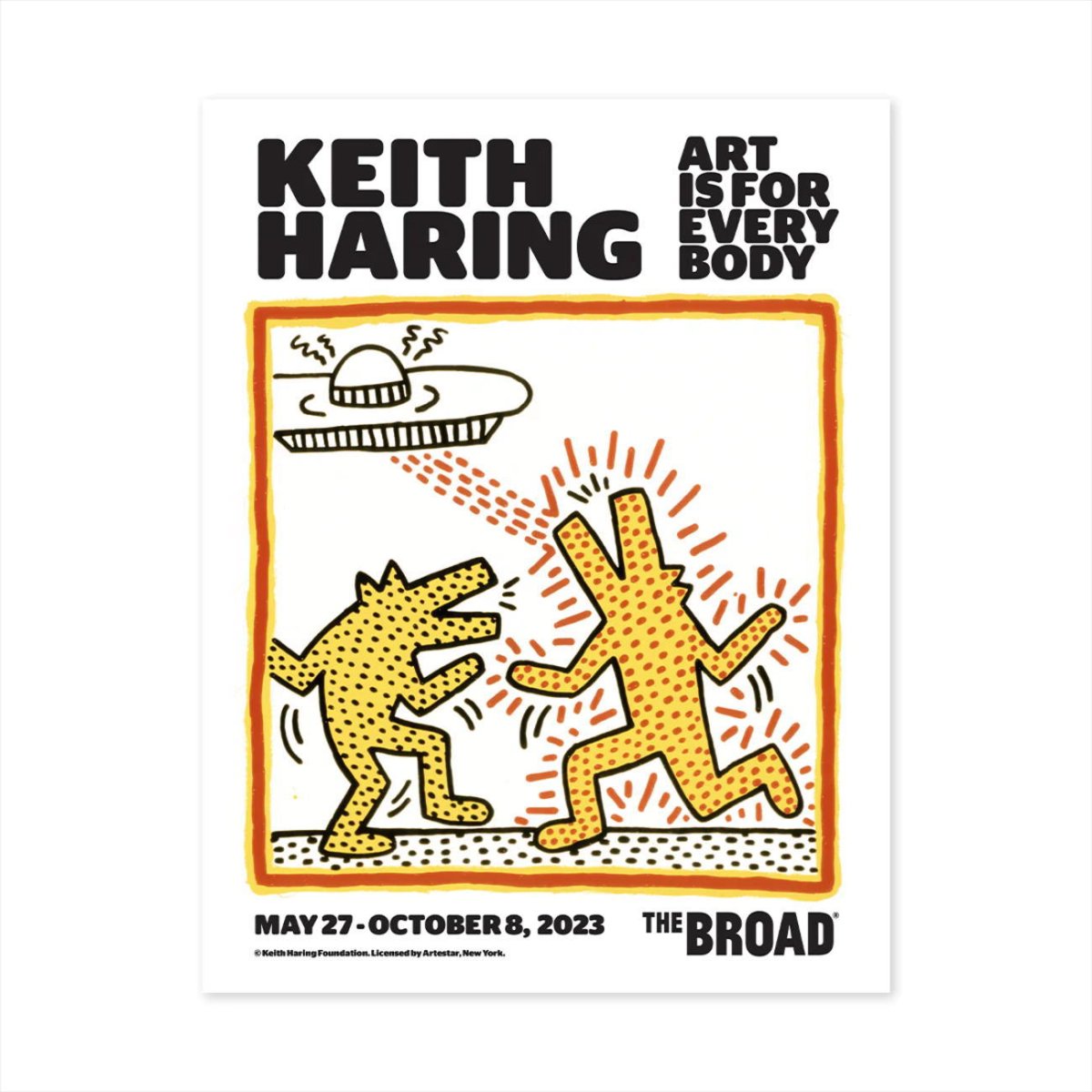 キース・ヘリング アート ポストカード 絵はがき Art Is for Everybody キースへリング大回顧展 The Broad 美術館  Keith Haring Postcard - FAR-OUT
