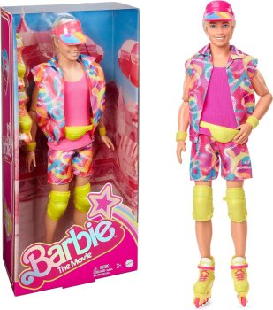 映画 「バービー」 ケン スケーティングファッション ドール ローラースケート Barbie the Movie Ken Doll Inline Skating Doll  HRF24
