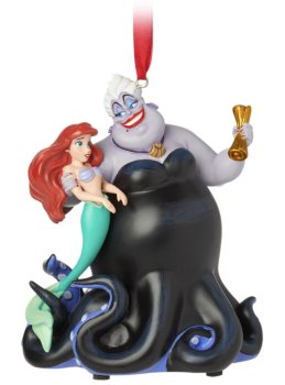 リトルマーメイド オーナメント 2021 スケッチブックコレクション 音楽入り ディズニーストア限定  Little Mermaid Ursula & Ariel Singing 