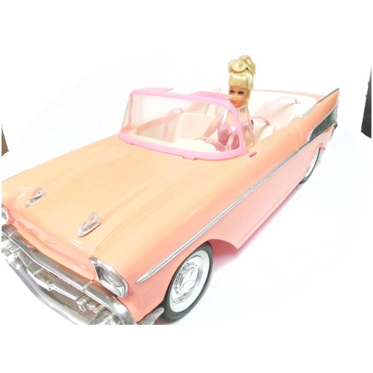 バービー 1957 シボレー ベルエア ピンク コンバーチブル ヴィンテージ クラシックカー 車 1988 ラージサイズ Barbie Chevy  Bel Air - FAR-OUT