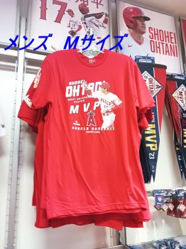 大谷翔平選手 2023年 MVP受賞記念 Tシャツ 赤 メンズ Mサイズ ニューエラ New Era MLB Shohei Ohtani MVP T-Shirts エンゼルス球場限定