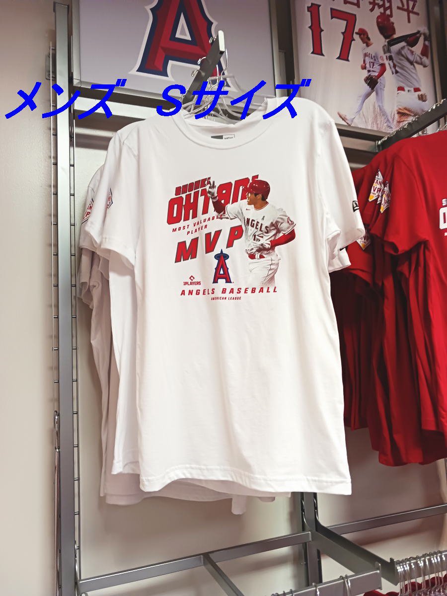 大谷翔平選手 2023年 MVP受賞記念 Tシャツ 白 メンズ Sサイズ ニューエラ New Era MLB Shohei Ohtani MVP  T-Shirts エンゼルス球場限定 - FAR-OUT