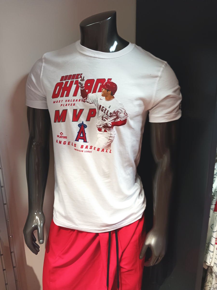 大谷翔平選手 2023年 MVP受賞記念 Tシャツ 白 メンズ Sサイズ ニューエラ New Era MLB Shohei Ohtani MVP T-Shirts  エンゼルス球場限定 - FAR-OUT