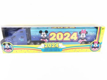 ディズニー 2024 トレーラー トラック ピータービルト ハウラー ダイキャストメタル テーマパーク限定 ニューイヤー ミニカー Disney Peterbilt 387 Hauler 