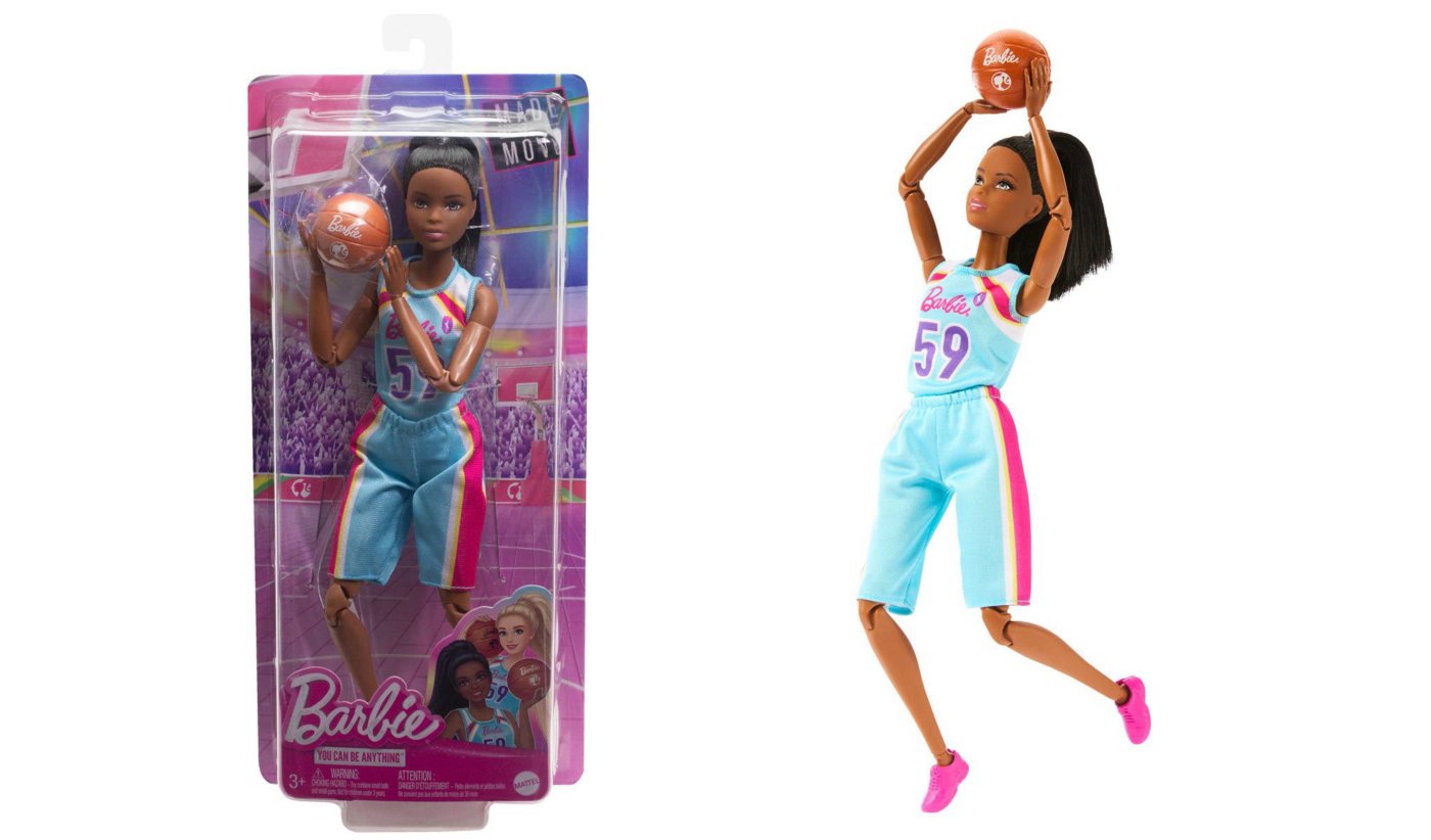 バービー バスケットボールプレイヤー 選手 メイドトゥームーブ ポーザブル ドール 人形 黒人 スポーツ Barbie Made To Move  Basketball Player - FAR-OUT