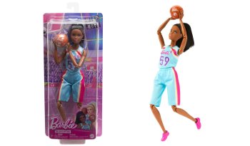 バービー バスケットボールプレイヤー 選手 メイドトゥームーブ ポーザブル ドール 人形 黒人 スポーツ Barbie Made To Move Basketball Player