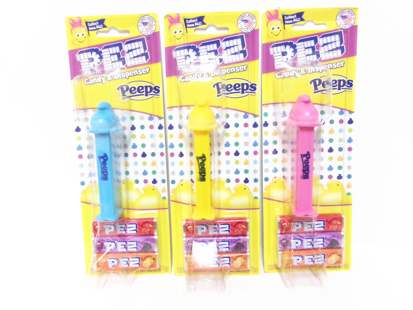 PEZ ペッツ イースター ピープス Peeps ひよこ 3点セット マシュマロ付き 2024年 Easter - FAR-OUT