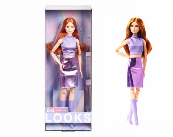 Сӡ å  󥰥إ ٥եå ݡ֥ ͥ㡼 ɡ 2024 Barbie Looks Doll Long Red Hair Made to Move