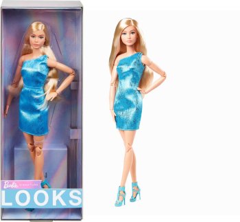 Сӡ å ֥ 󥰥إ 饤ȥ֥롼ɥ쥹 ݡ֥ ͥ㡼 ɡ 2024 Barbie Looks Doll Long Blonde Hair Made to Move