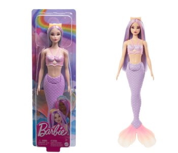 Сӡ ޡᥤ  饤å顼إ ɡ Barbie Mermaid Doll with Pink & Lilac Hair 
