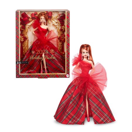 ۥǡ Сӡ 2024 ꥹޥ  åɥإ Х ɡ ͷ Holiday Barbie Red Hair