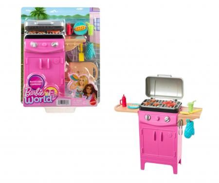 Сӡ  С٥塼 ꡼դ ץ쥤å ȶ Barbie World BBQ Grill Set Backyard Cookout Playset