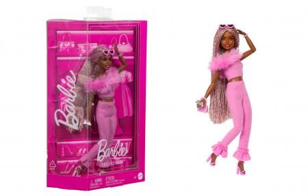 Сӡ ǥå   ֥쥤إ ɡ ͷ ԥ󥯥եå Barbie Deluxe Style Doll Pink Jumpsuit Braided Hair