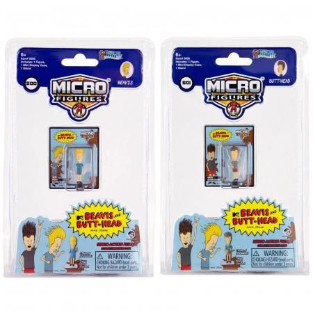 WORLD'S SMALLEST Micro ӡХɡХåȥإå ޥ PVC ե奢 2å BEAVIS AND BUTT-HEAD