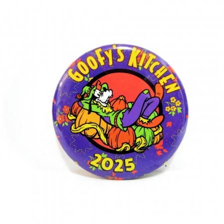 グーフィー ハロウィン 2025 缶バッジ ディズニーランド Goofy's Kitchen