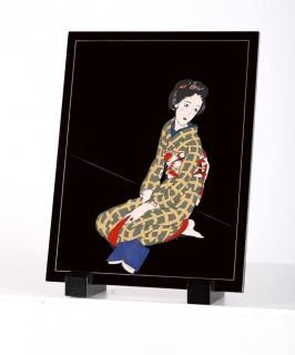 【最終価格】ついたて　衝立　屏風　漆塗り　漆塗　会津塗り　蒔絵　美術　芸術 楽天市場】会津塗 蒔絵屏風 衝立 初音図 日本製 送料無料 ギフト