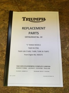 Triumphパーツブック T90/T100(68年）