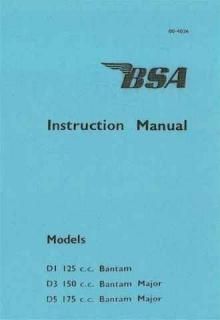 BSA �ޥ˥奢�� D1/D3/D5��1948-63�ˡʤ����󤻾��ʡ�